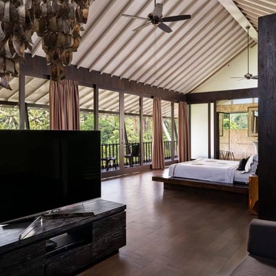 Rental of a premium villa with jungle view, Keliki, Bali, Indonesia